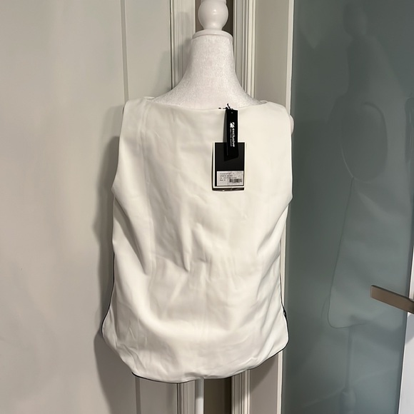 CHIARA BONI LA PETITE ROBE Vanesa Piping Sleeveless Blouse 12 - Picture 9 of 10